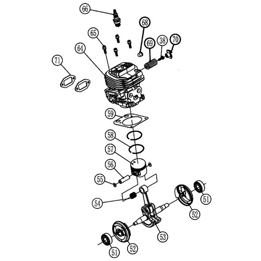Поршневая группа Champion CP350